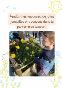 Chez les MS : une reprise sous le soleil qui sent bon le printemps !