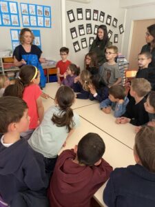 Cyanotype classe de  CP/Classe Arc en ciel